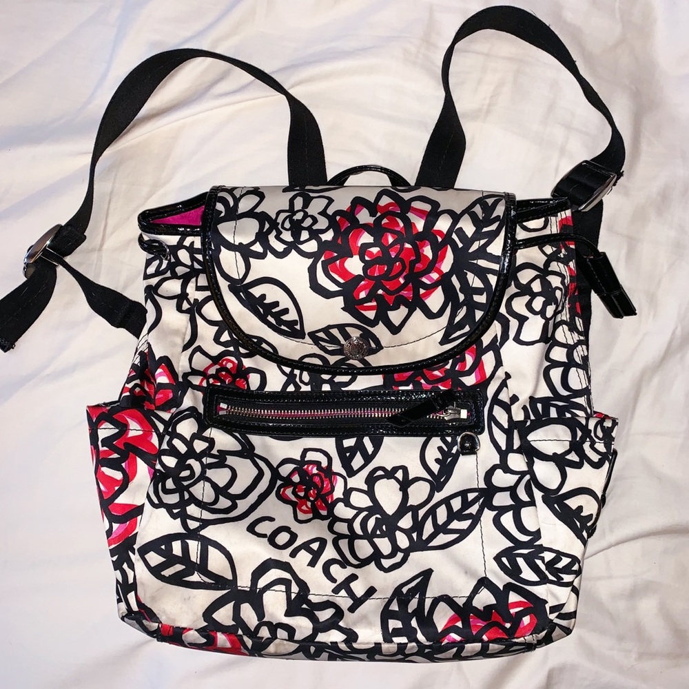 Coach Daisy Pop Graffiti Backpack
